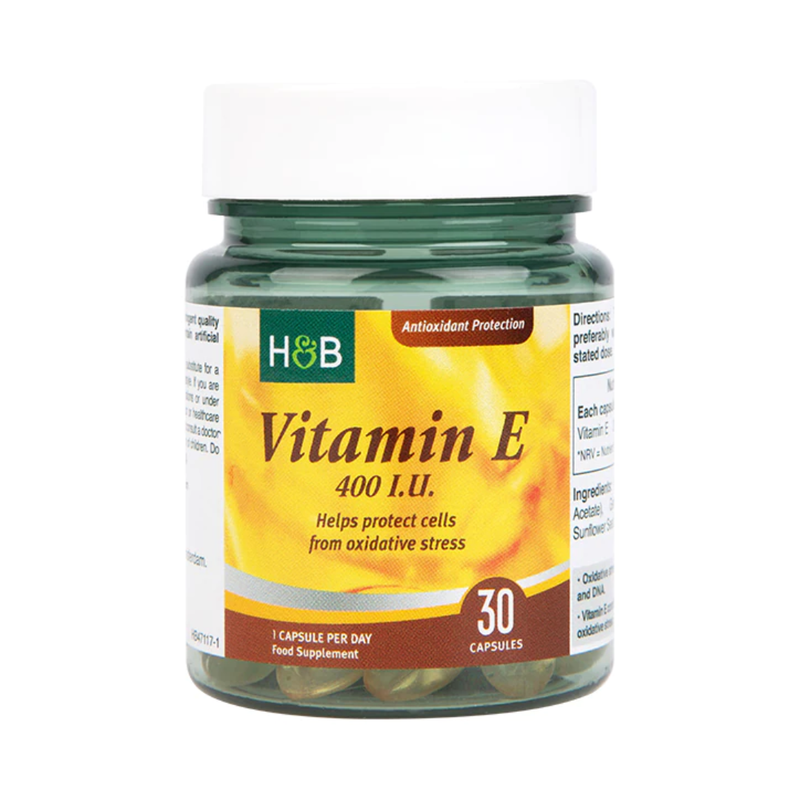 Holland & Barrett Synthetic Vitamin E 400iu 30 Capsules | London Grocery