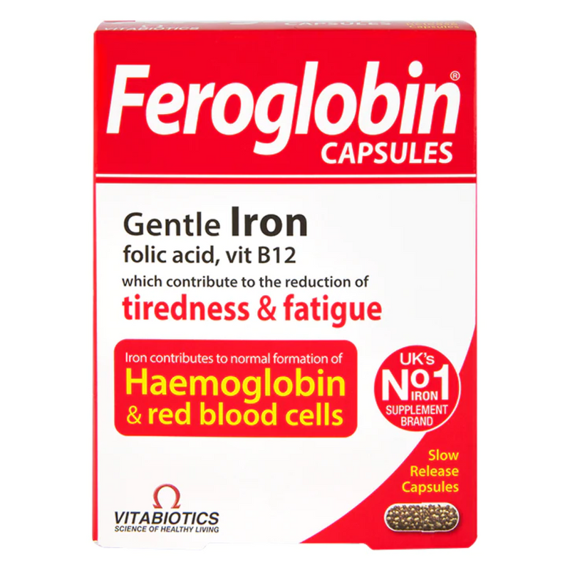 Vitabiotics Feroglobin B12 30 Capsules | London Grocery