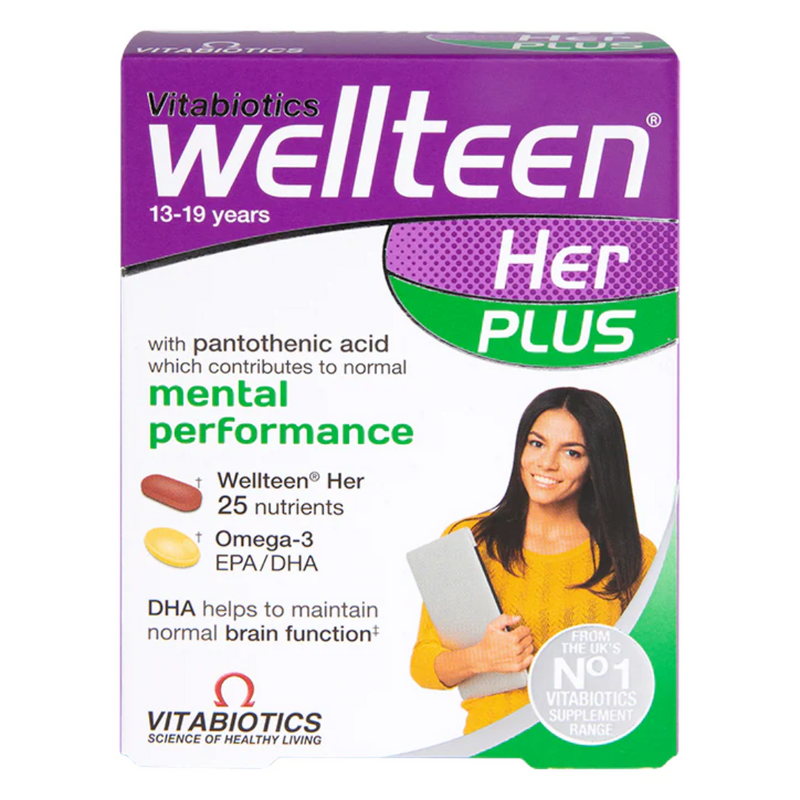 Vitabiotics Wellteen Her Plus 56 Tablets | London Grocery