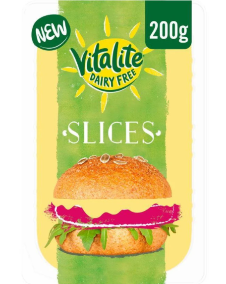Vitalite Dairy Free Cheese Slices 200gr-London Grocery
