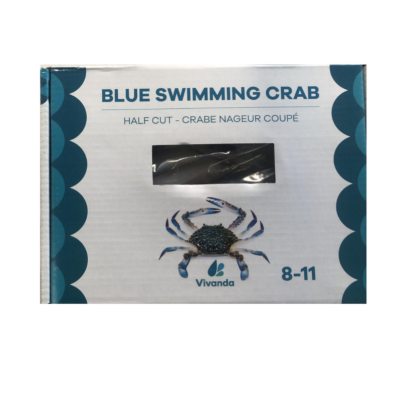 Vivanda Blue Swimming Crab 8-11 Pieces 1kg-London Grocery