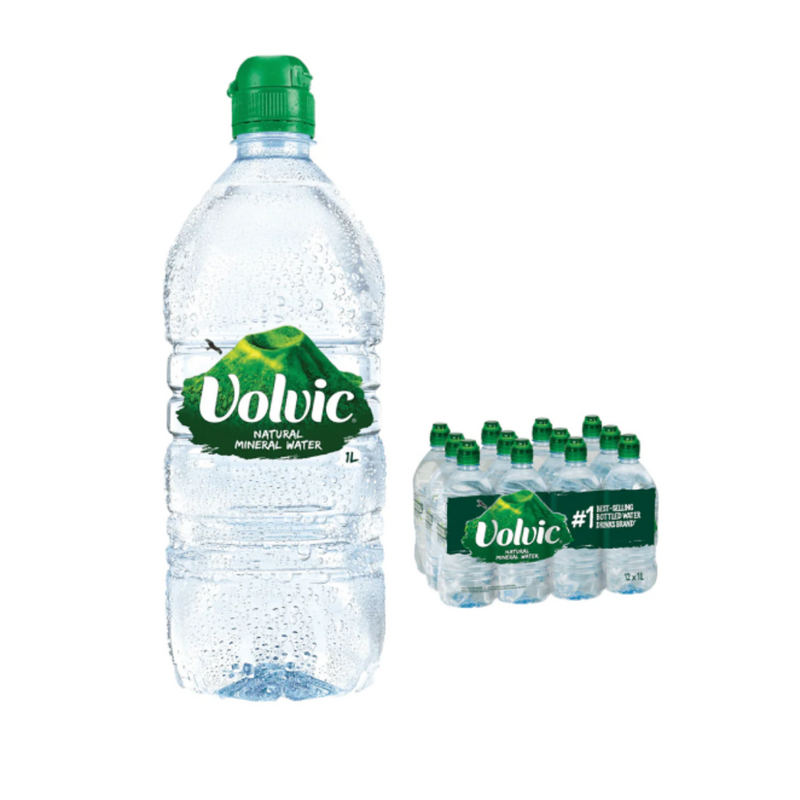 Volvic Water Sport Cap 12 x 1L | London Grocery