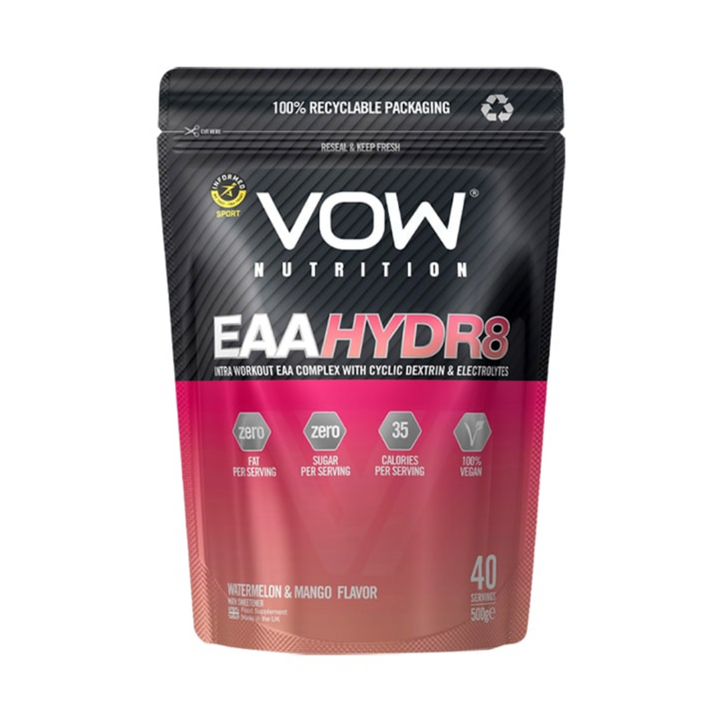 Vow Nutrition EAA Hydr8 Watermelon & Mango 500g | London Grocery