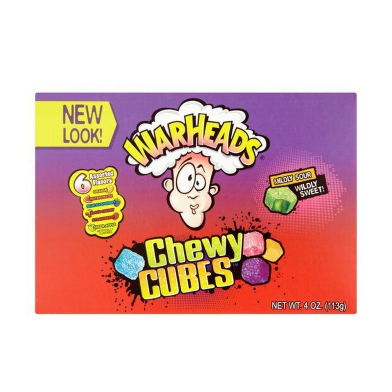 Warheads Sour Chewy Cubes Assorted Flavours 113gr-London Grocery