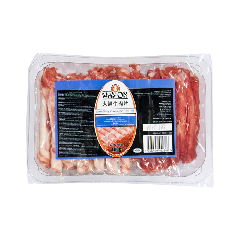Way On Frozen Sliced Beef For Hot Pot 400Gr-London Grocery
