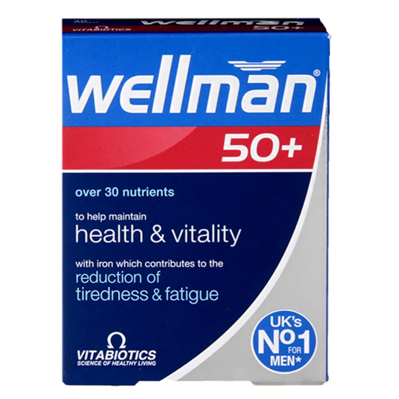 Vitabiotics Wellman 50+ 30 Tablets | London Grocery