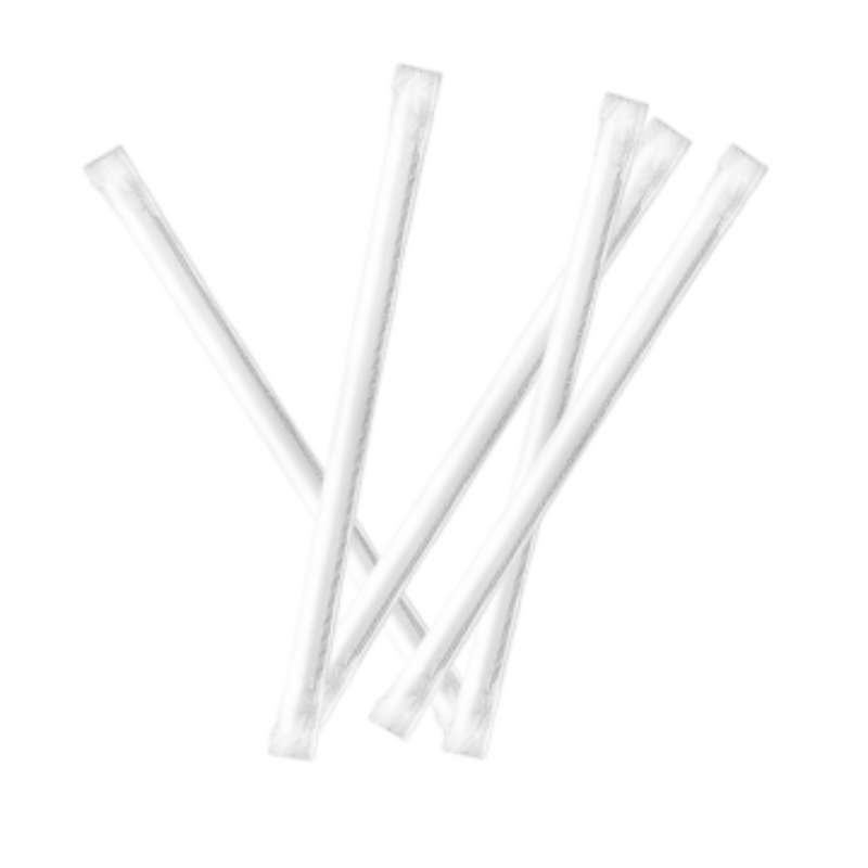 White Paper Straw 200 Pack -London Grocery