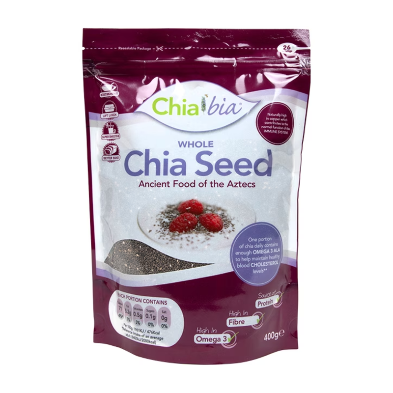 Chia Bia 100% Natural Whole Chia Seed 400g | London Grocery