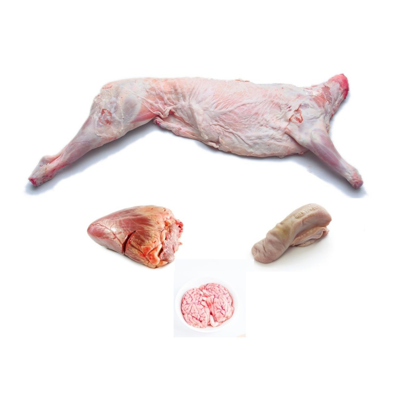 Halal Grass Fed Freshly Frozen Whole Lamb with Offal Parts ~15kg - London Grocery