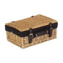 14" Wicker Hamper With Black Lining | London Grocery