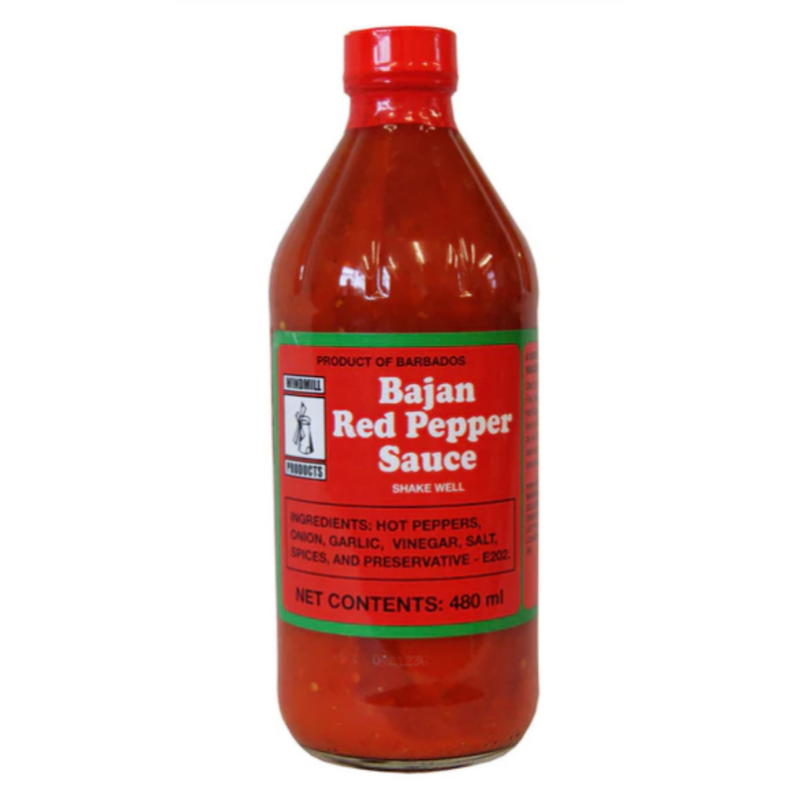 Windmill Bajan Red Pepper Sauce 12 x 480ml | London Grocery