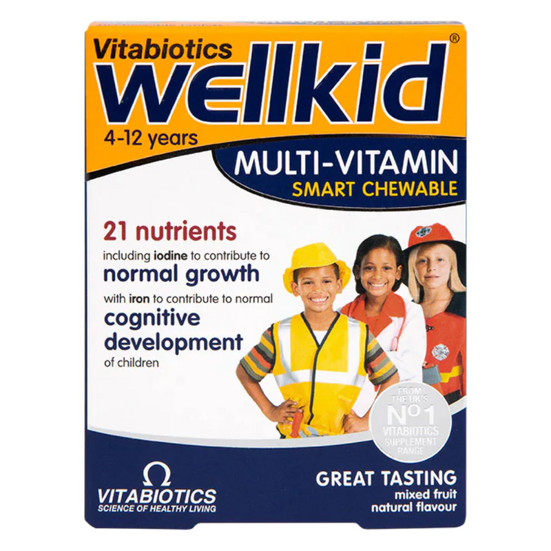 Vitabiotics Wellkid Multi-Vitamin Chewables 30 Tablets | London Grocery