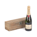 Single Bottle Oak Effect Wooden Box | London Grocery