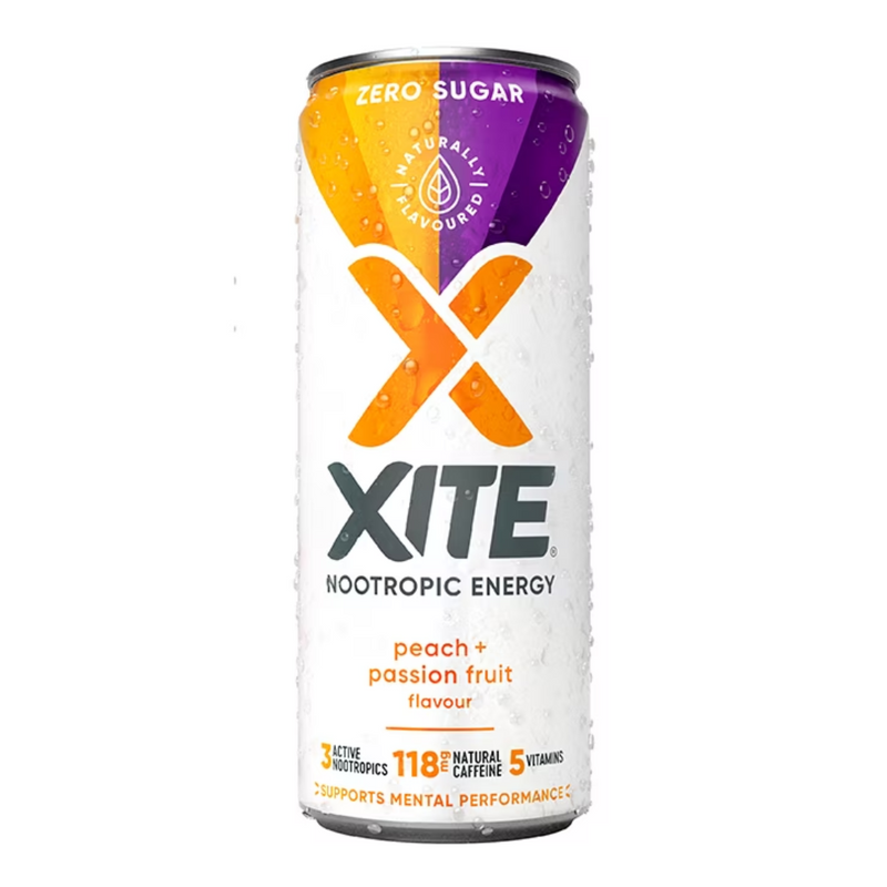 XITE Energy Peach & Passion Fruit 330ml | London Grocery