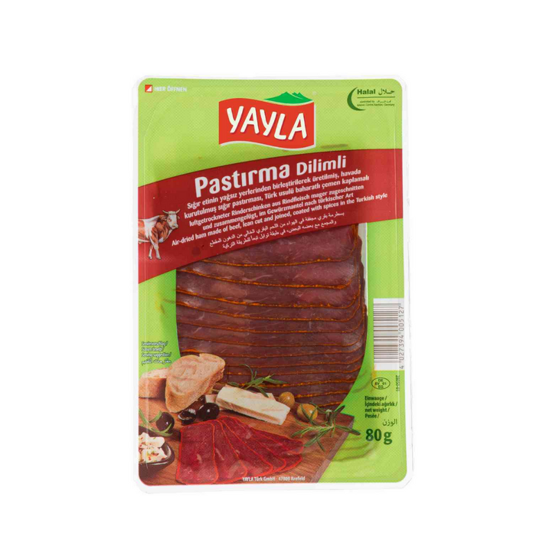 Yayla Pastirma Dilimli (Sliced Beef Pastrami) 80Gr-London Grocery