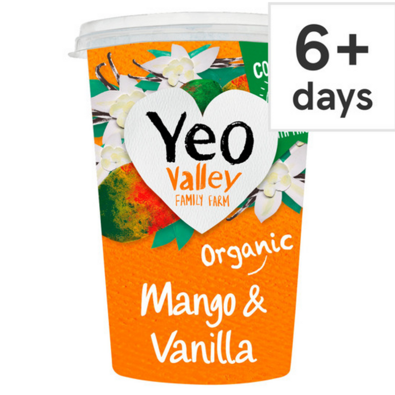 Yeo Valley Mango & Vanilla Yogurt 450G-London Grocery