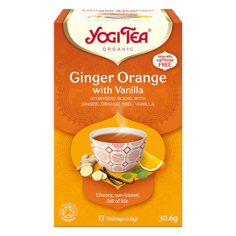 Yogi Tea Organic Ginger Orange Tea with Vanilla 17 Tea Bags | London Grocery