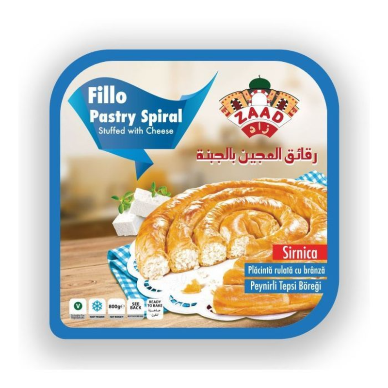 Frozen Zaad Fillo Pastry Spiral with Cheese 800gr - London Grocery